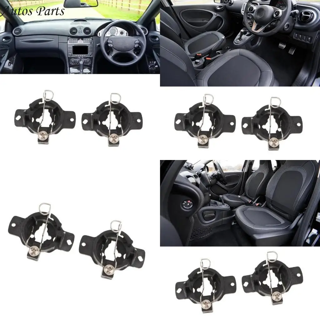 57BA 2Pcs Car H1 Headlight Bulb Holder Retainers Adapter for S320 Replacement Light Bulb Socket Holder Clip