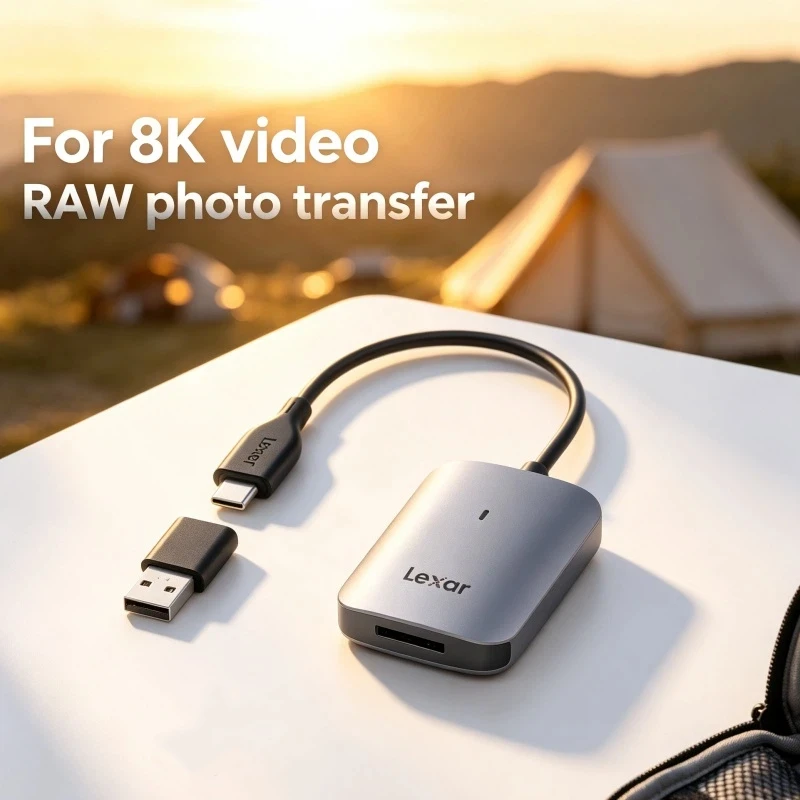 Lexar CFexpress Type A Card Reader USB-C 900MB/s Reader for Aerial Photography Drone Gimbal Operator Fast Footage Transfer