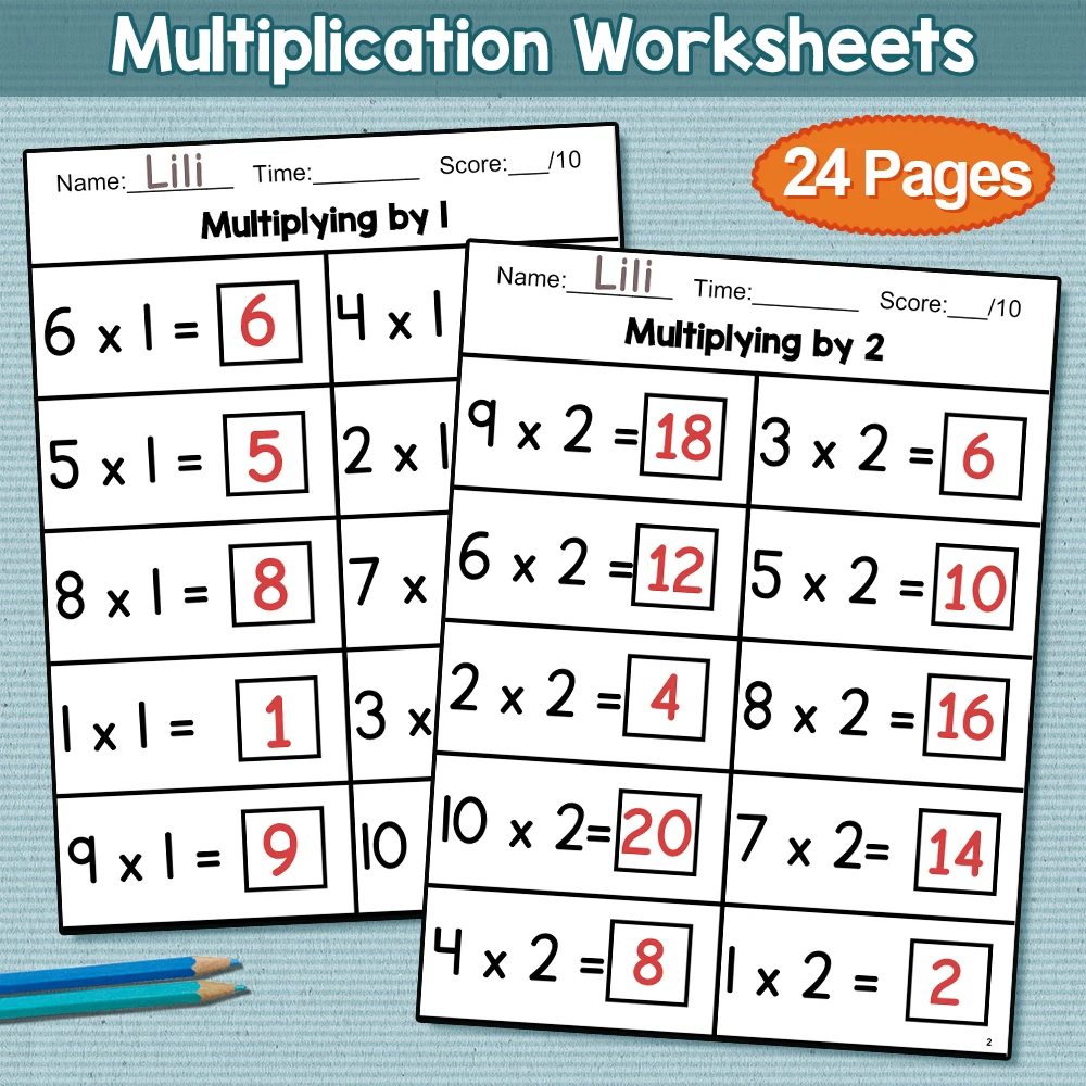 

Children Math Multiplication and Division Workbook Mathematical Operations Writing Homework Leaning Worksheet for Primary School