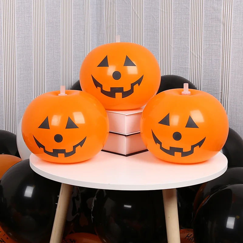 

3/5pcs Halloween Decoration LED Glowing Pumpkin Balloons Party Decorations for Home Halloween Pumpkin Decor Outdoor Indoor