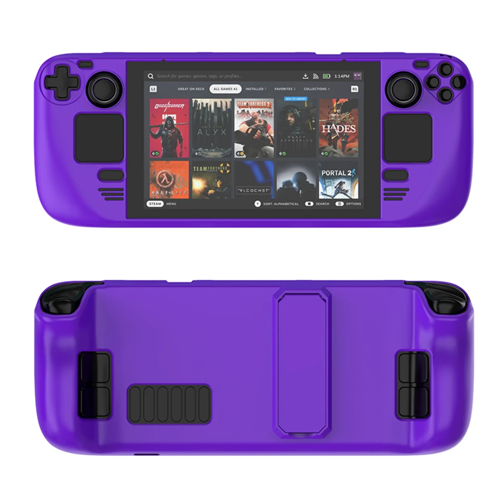 Protection Cover with Stand Durable Game Console Cover Shell with Bracket for Steam Deck Game Console for Steam Deck Game Player