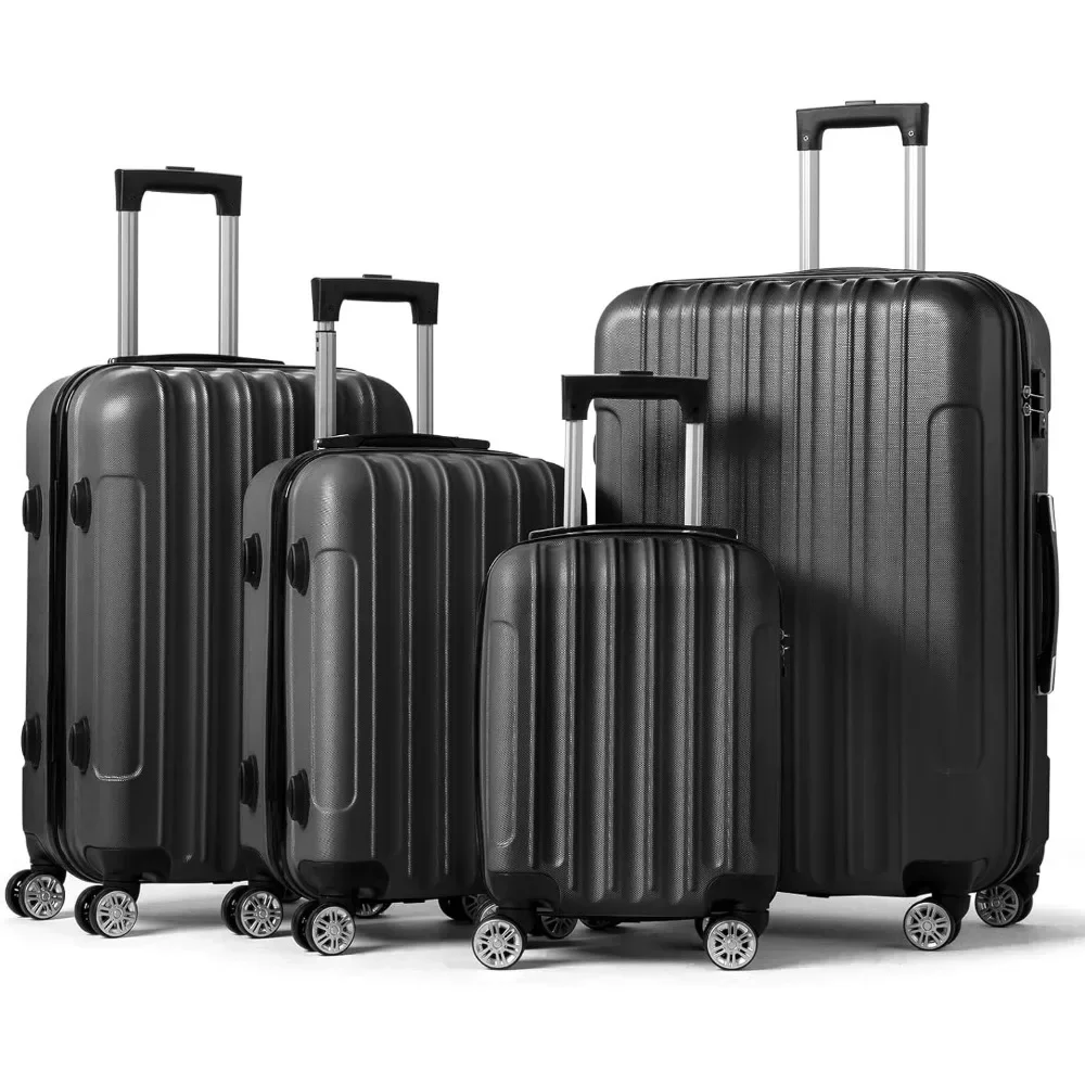 

home 4 Piece Luggage Sets Travel Suitcase, Large Capacity Lightweight Luggage Sets with TSA Lock & Spinner Wheels, for Busi