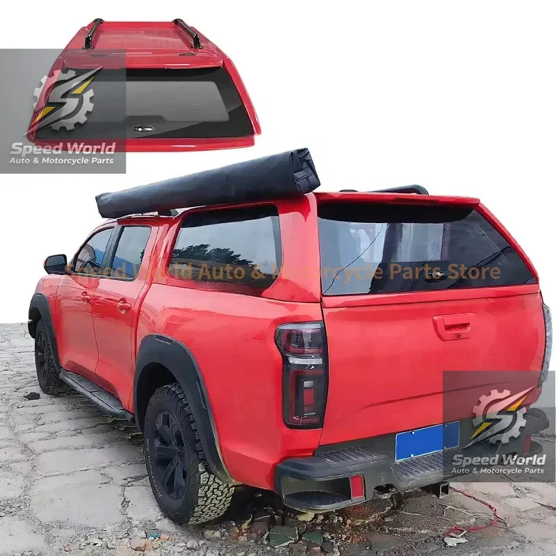 2023 Custom Pickup Fiberglass Hardtop Roof Customizle Off-Road Truck Canopy With Clear Windows