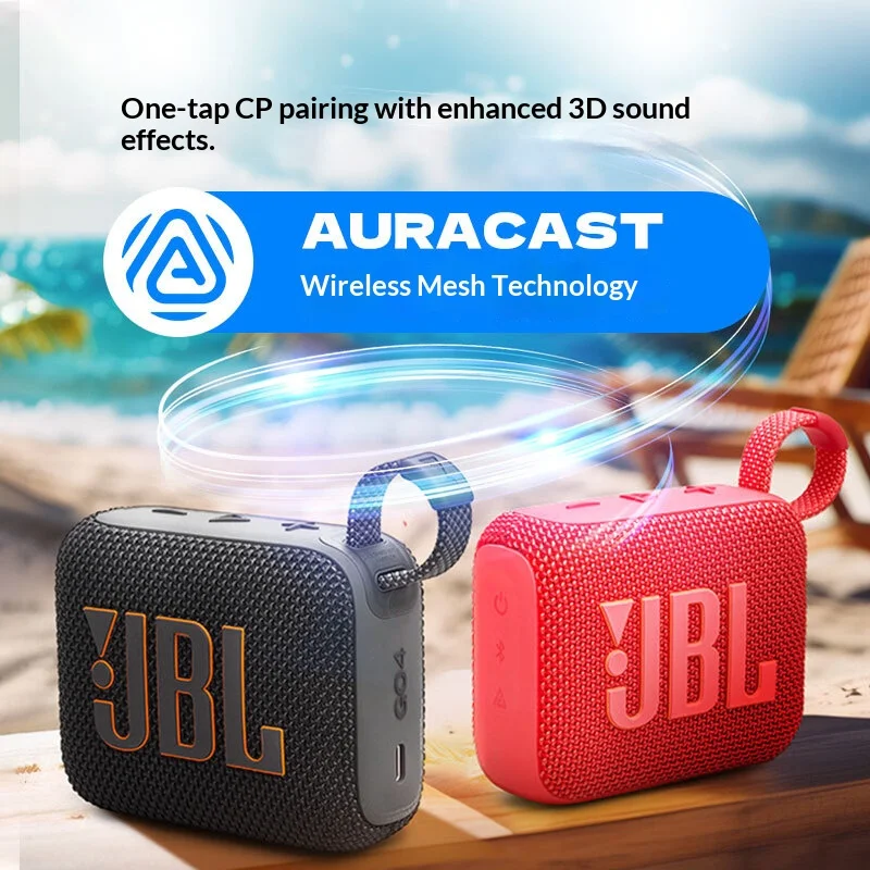 JBL GO4 Music Gold Brick 4th Generation Wireless Bluetooth Speaker Outdoor Cycling Portable Waterproof Mini Gift Speaker