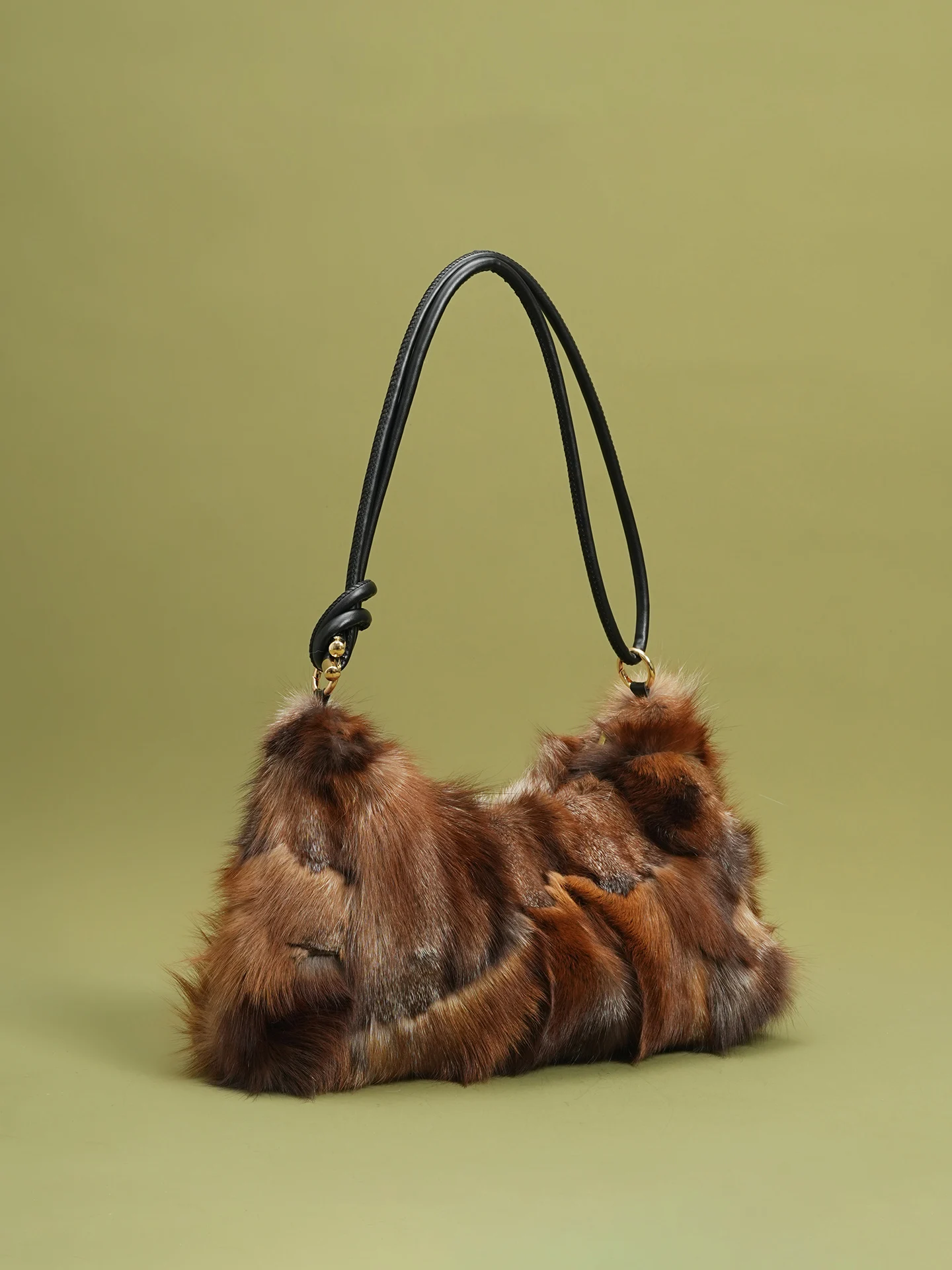 

Winter New Fox Fur Woman Shoulder Bag Luxury Handbags High Quality Handbag Fashion Fox Fur Fuzzy Fluffy Purses Tote Bag