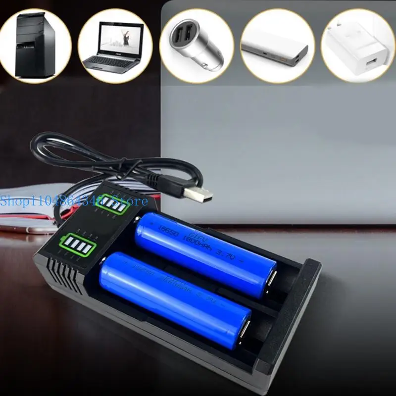 652F USB 18650 Battery For 21700,26700,14500,18500,26650 Cells Batteries