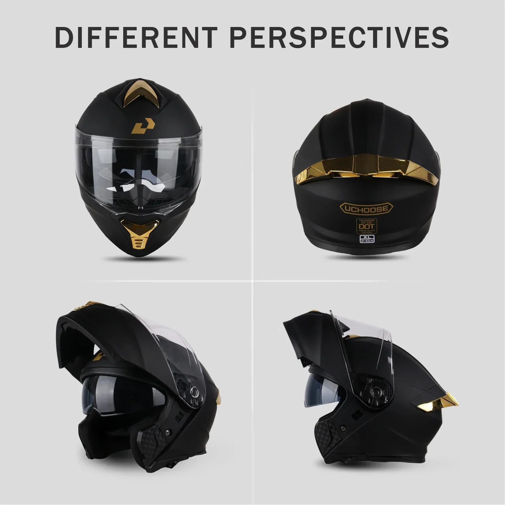 Motorcycle Helmet Dual Lens Cross-section Helmet ModularFlipUp Helmet Outdoor CyclingUnisexCasco DeMoto Aurora Lenses,best Gifts