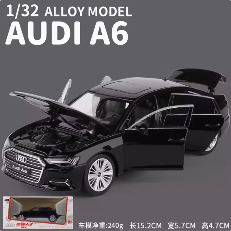 โมเดลรถ Audi A6 A8L/Q5อัลลอยจำลองโมเดลรถยนต์ของเล่นของสะสมจัดแสดงของที่ระลึก