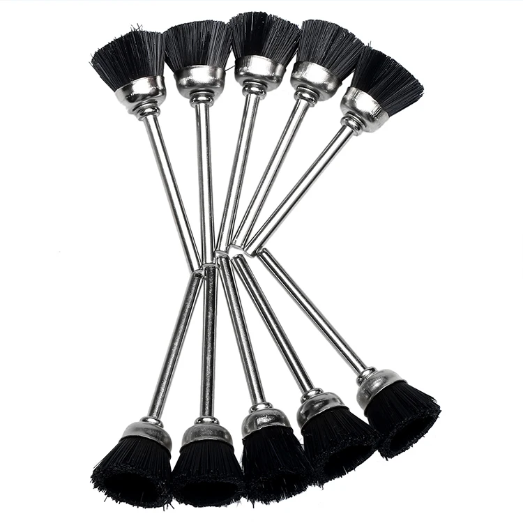 20 قطعة 15 مللي متر كأس جلخ تلميع فرشاة أداة جلخ طحن عجلات ل أدوات الحفر الخشن فرشاة دريمل اكسسوارات 3 مللي متر عرقوب