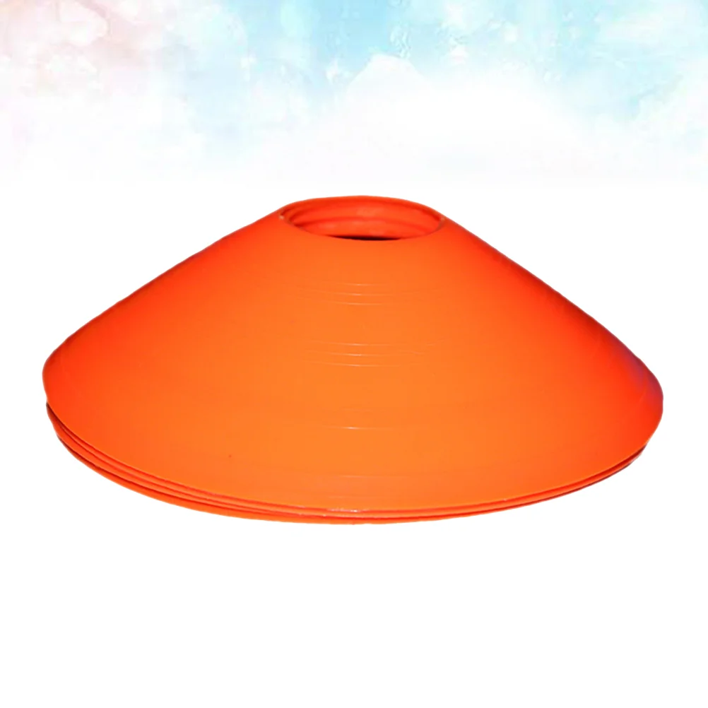 

12PC Marker Discs Football Soccer Rugby Round Cones Sports Equipment for Fitness Training (Orange)