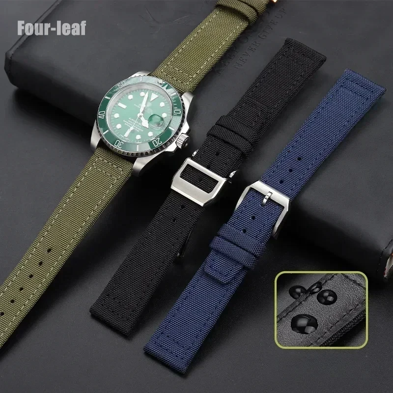 Nylon watch strap for IWC pilots Portuguese men's soft and comfortable waterproof watch band accessories 20 | 21 | 22mm