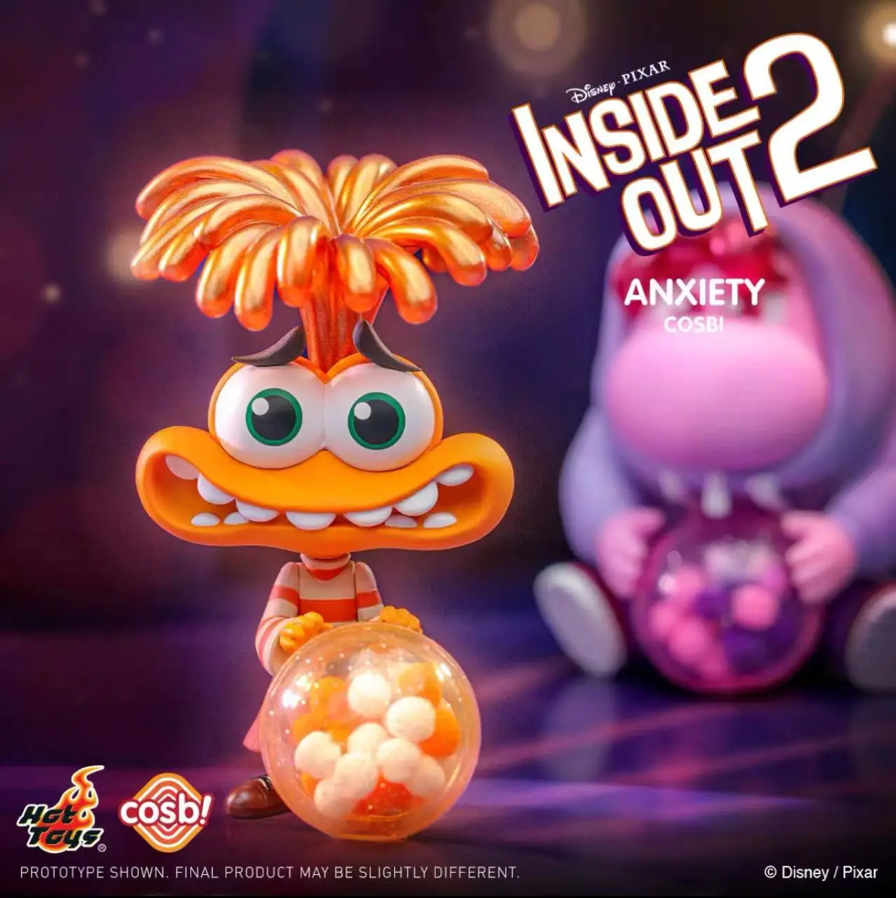 Brinquedos quentes Inside Out Caixa cega da figura Anime, boneca fofa com caixa misteriosa, presente para o Natal, Readybox de Joy Rage, periféricos Anime genuínos