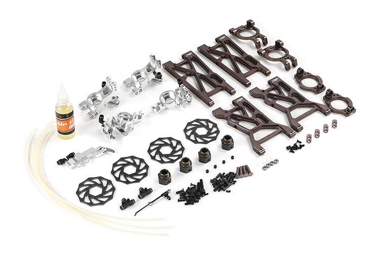 

CNC machined all-metal four-wheel hydraulic brake suspension kit for 1/5 MCD ROFUN F5 RF5 D5