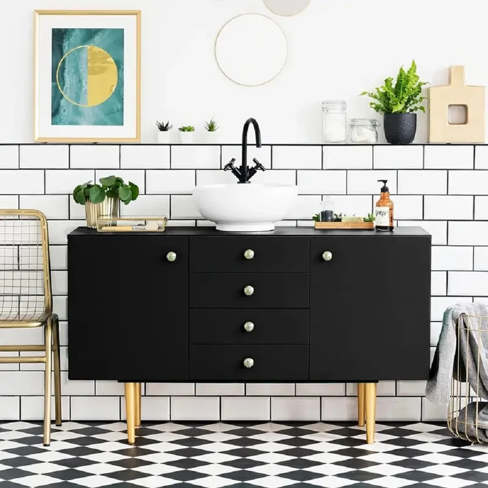 ورق جدران أسود غير لامع قابل للتقشير واللصق - ورق اتصال فينيل مقاوم للماء وقابل للإزالة لتحويل غرفتك بسهولة #4