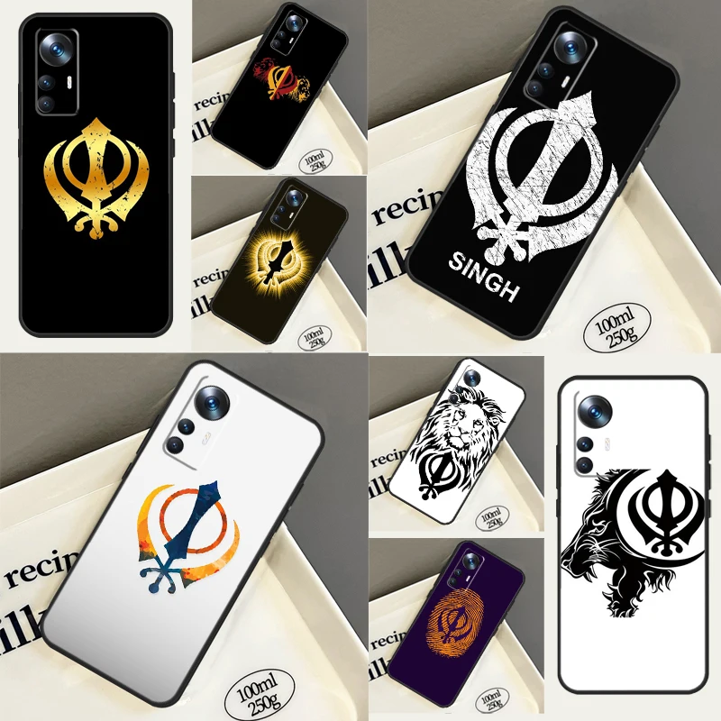 Sikh Khanda Sikhism Case For Xiaomi 11T 12T Pro 11 12 13 Lite Cover For POCO X3 X4 X5 Pro M4 F3 F4 GT F5 C40