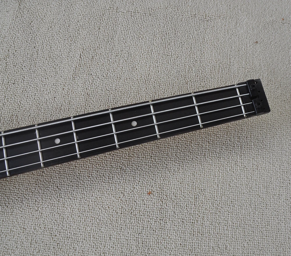 4 Strings Acrylic Headless Electric Bass with 24 Frets,Rosewood Fretboard