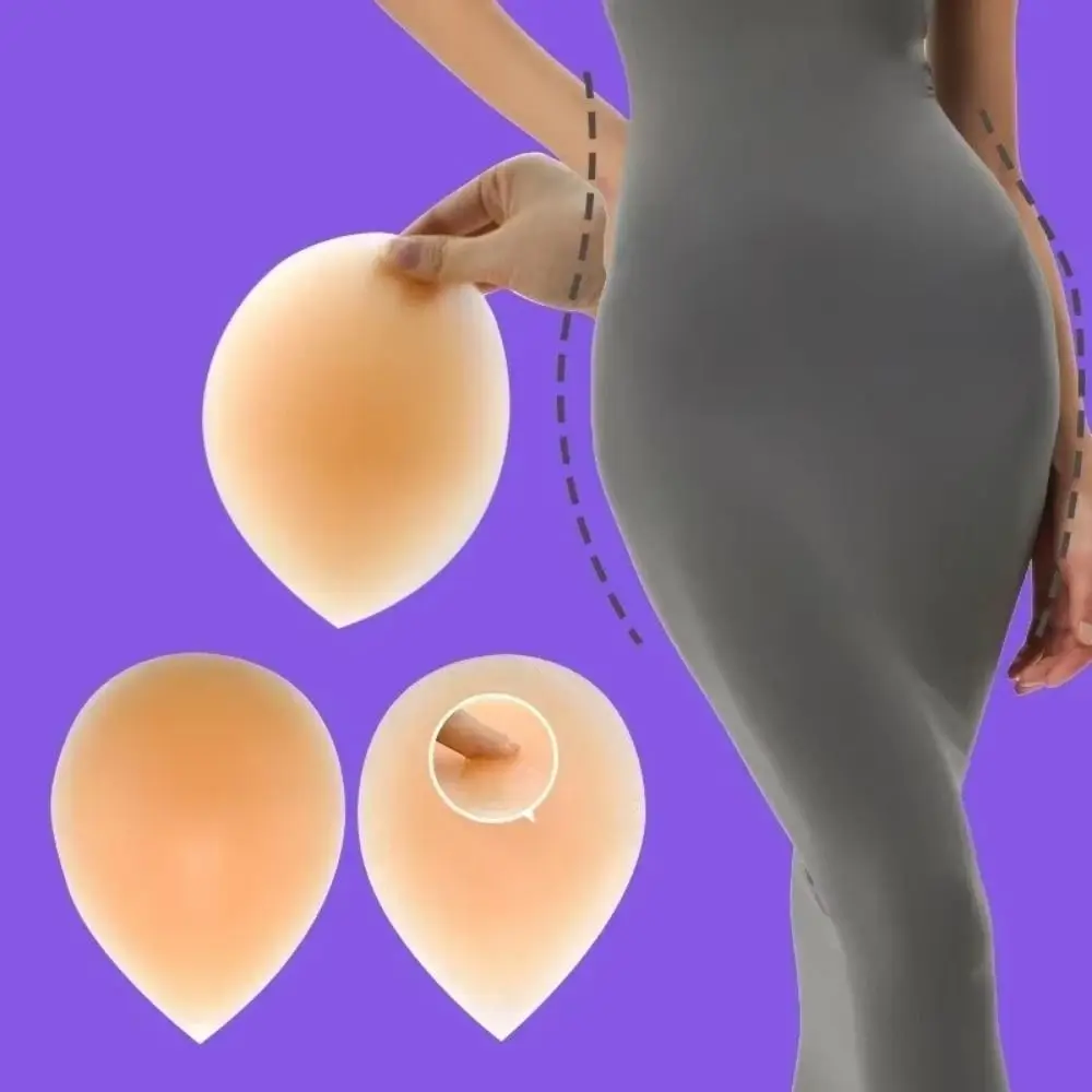 1 Paar Verwijderbare Valse Heupbreedte Pad Natuurlijke Naadloze Herbruikbare Siliconen Hip Up Sticker Wasbare Zachte Vrouwen Butt Lifting Pads Datum