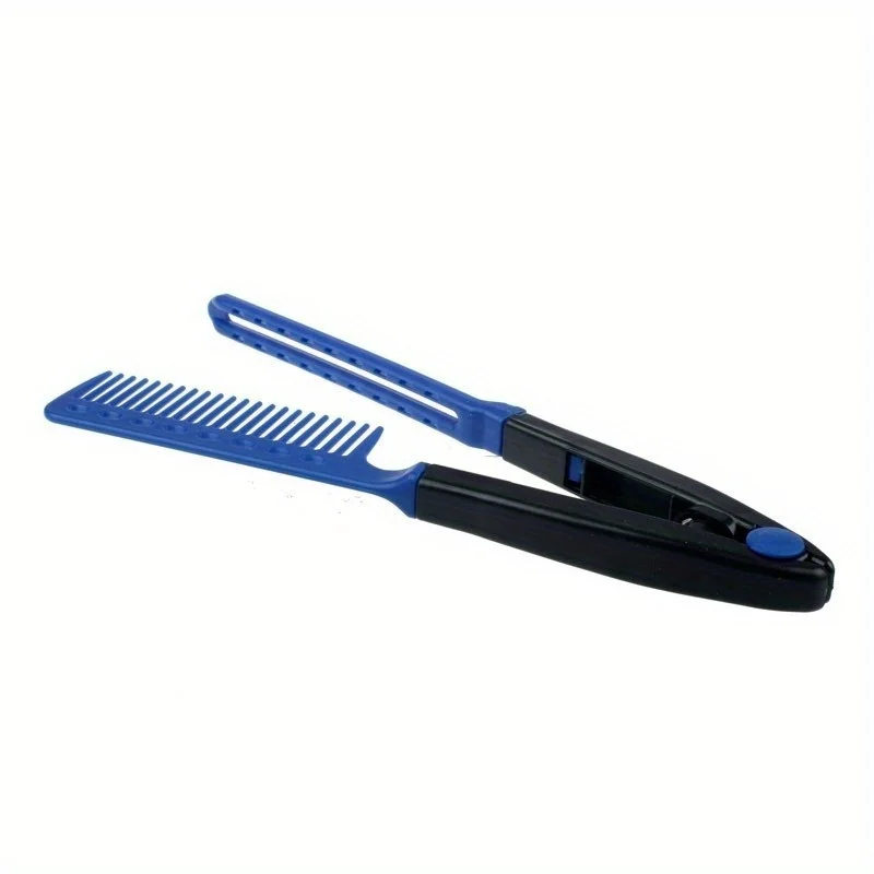 Folding V Comb Hair Straightener Salon Hair Care Styling Brush