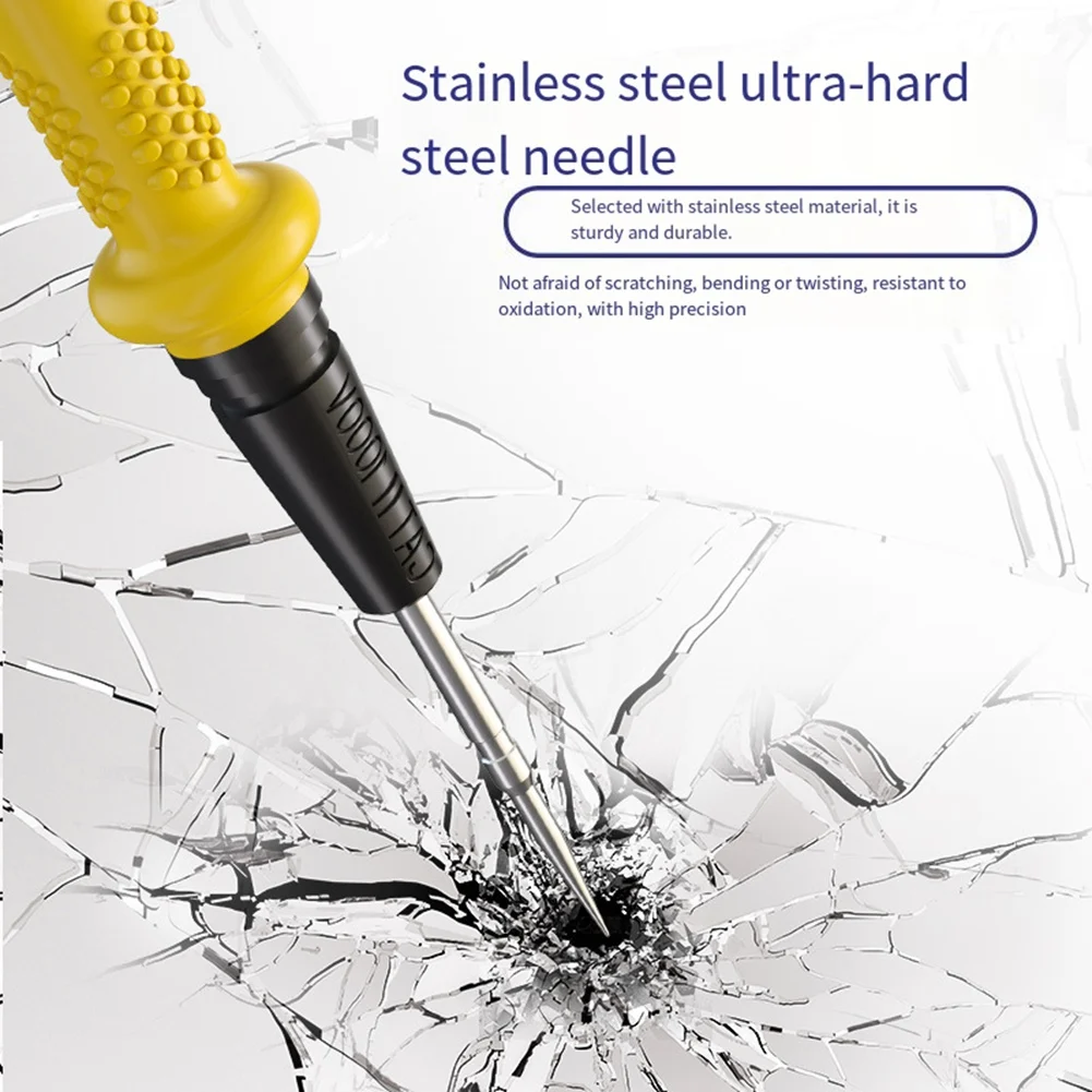 B60A P40 Stainless Steel Lead WIRE Heat Proof Anti Freezing High Precision Steel Needle Probe Accurate Measurement Tool