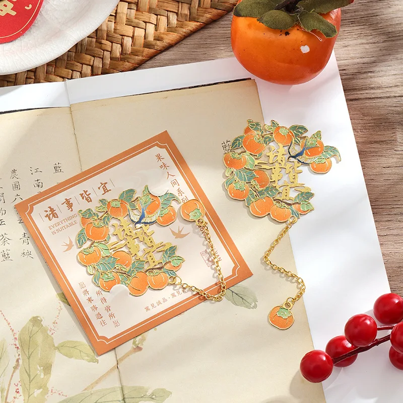 Fruit Flavor Bookmark Clip Reading Label Student Bookmark for Reading Student Library