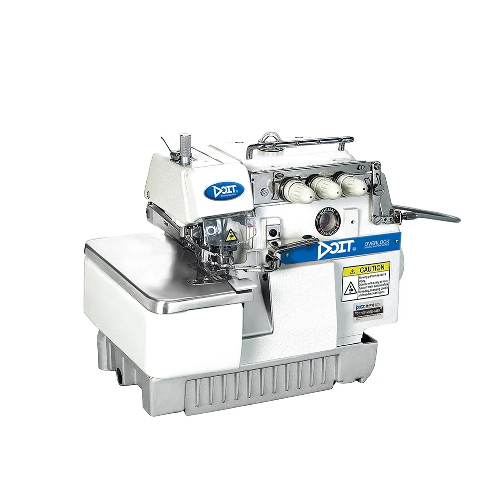 DT 737D Direct drive 3 thread overlock sewing machine industrial walking foot sewing machines