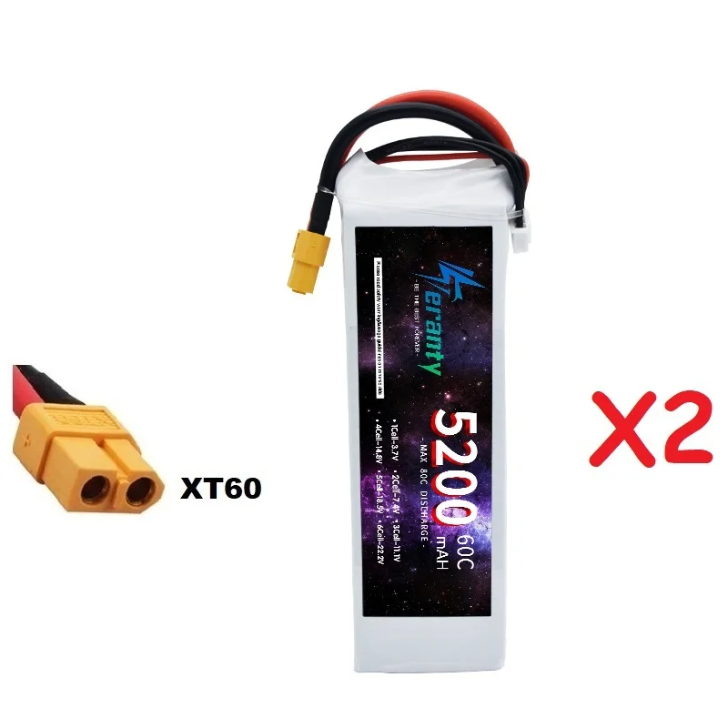 3S Lipo Batterij 11.1V 5200mAh 60C Voor RC Auto Quadcopter Drone Vliegtuig Helikopter Met XT60 Deans T XT90 EC5 11.1V Batterij