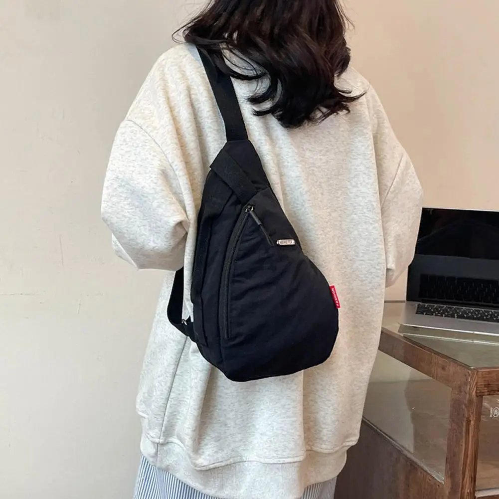 Bolso de pecho para hombre y mujer, bolso de un solo hombro de gran capacidad, bolso cruzado deportivo para ciclismo, bolso de pecho Unisex para viajes y senderismo