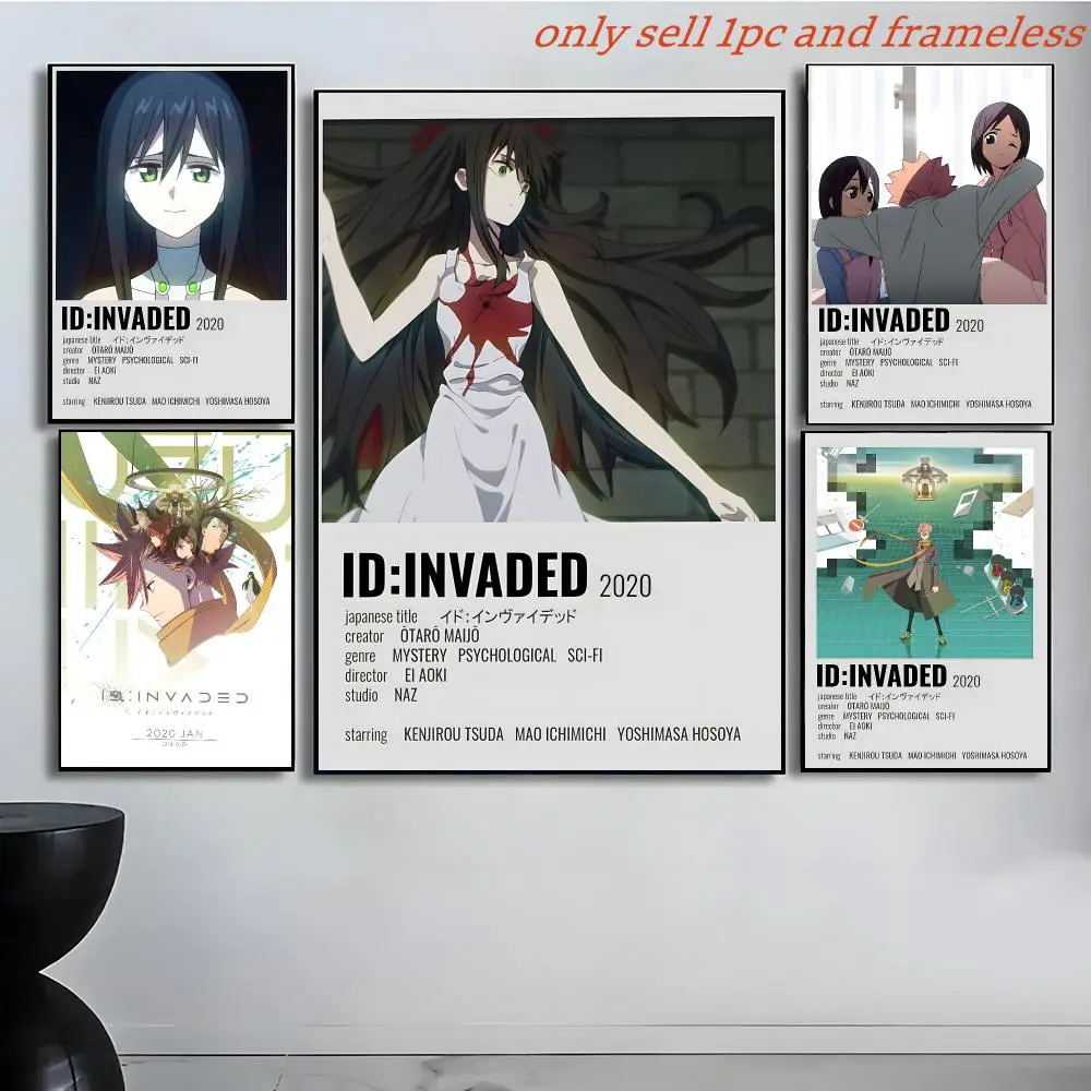 ID: Invaded Anime Poster Gift with prints Home bedroom living room decoration promotion and display