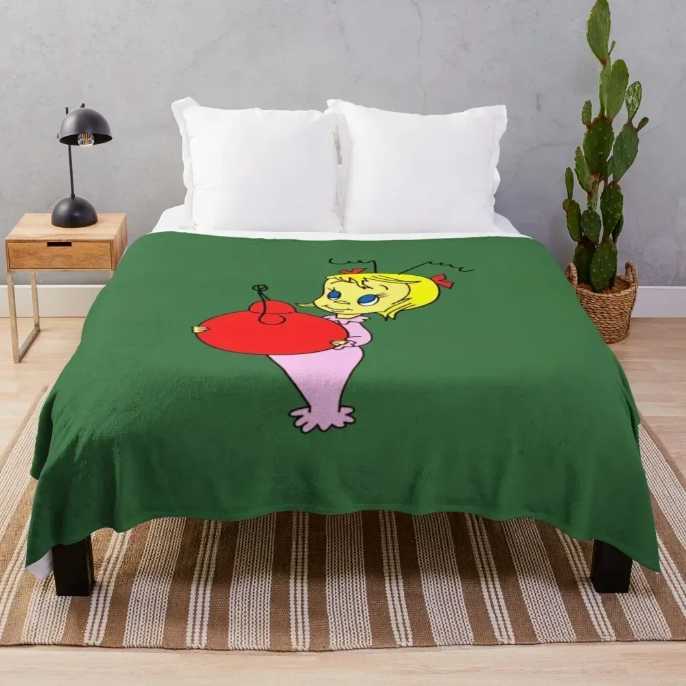 

Cindy Lou Who Throw Blanket All Season Lightweight Soft Blanket for Bed