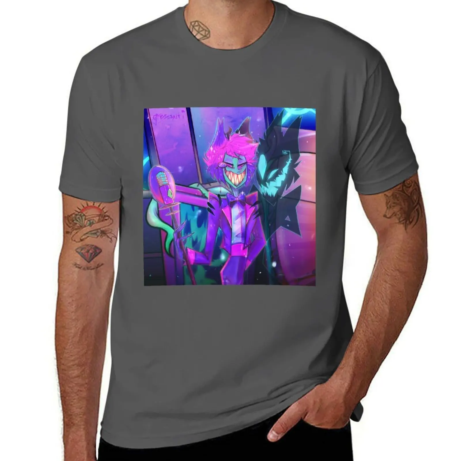 

Alastor Neon T-Shirt Regular Fit Plain Tee Shirt