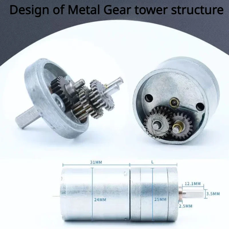 GA25-370 micro brush DC deceleration The motor can speed up and reverse 6V12V24V with large torque  de engrenagem alto torque