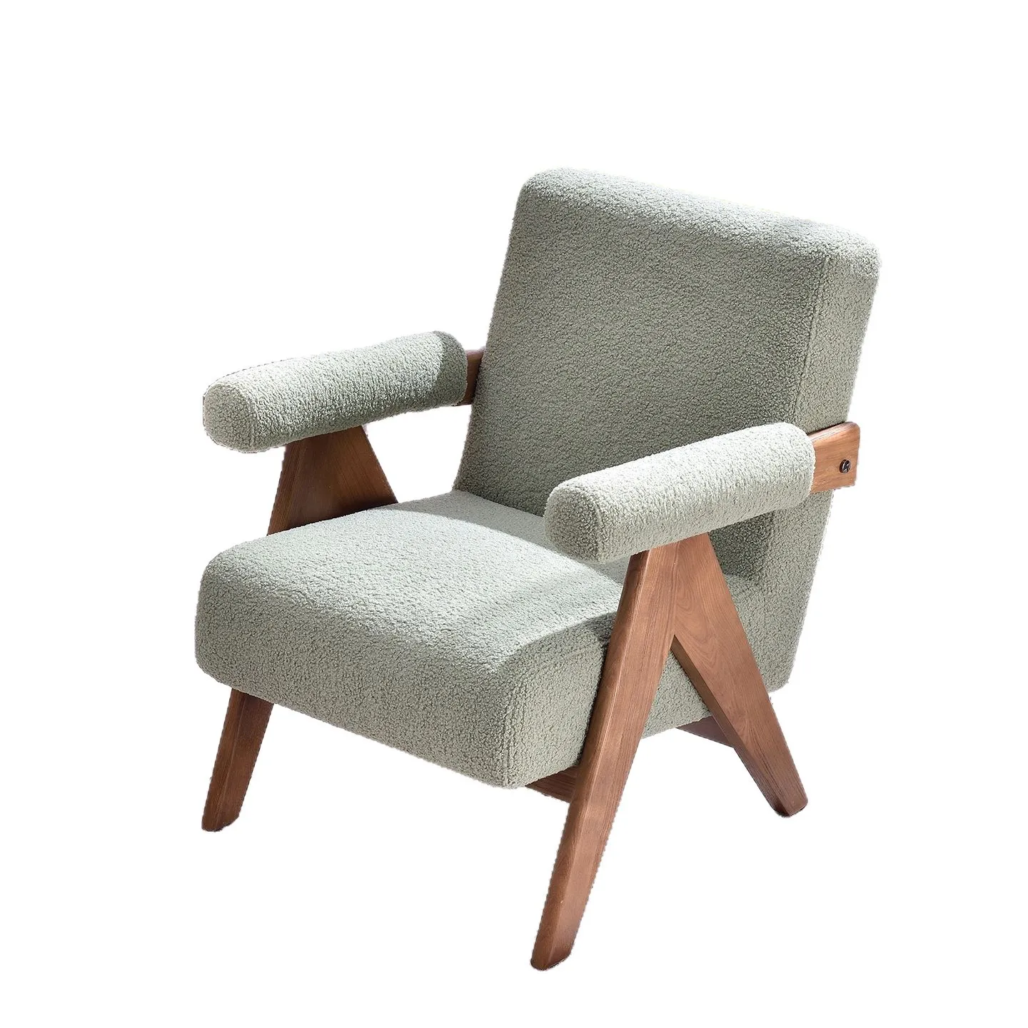 

Lamb, lazy, sofa, leisure, light luxury, comfort, solid wood, home, armchair