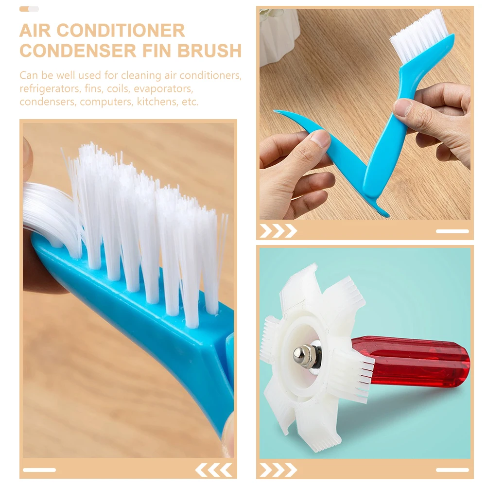 

1 set 1 Set Air Conditioner Fin Comb Brush Condenser Tool Radiator Evaporator Cleaning Vent Straightening Fin Tool