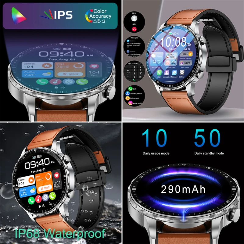 LIGE 2025 للرجال ساعة ذكية بلو - مراجعة Smartwatch Latest Watches For Men وسعره
