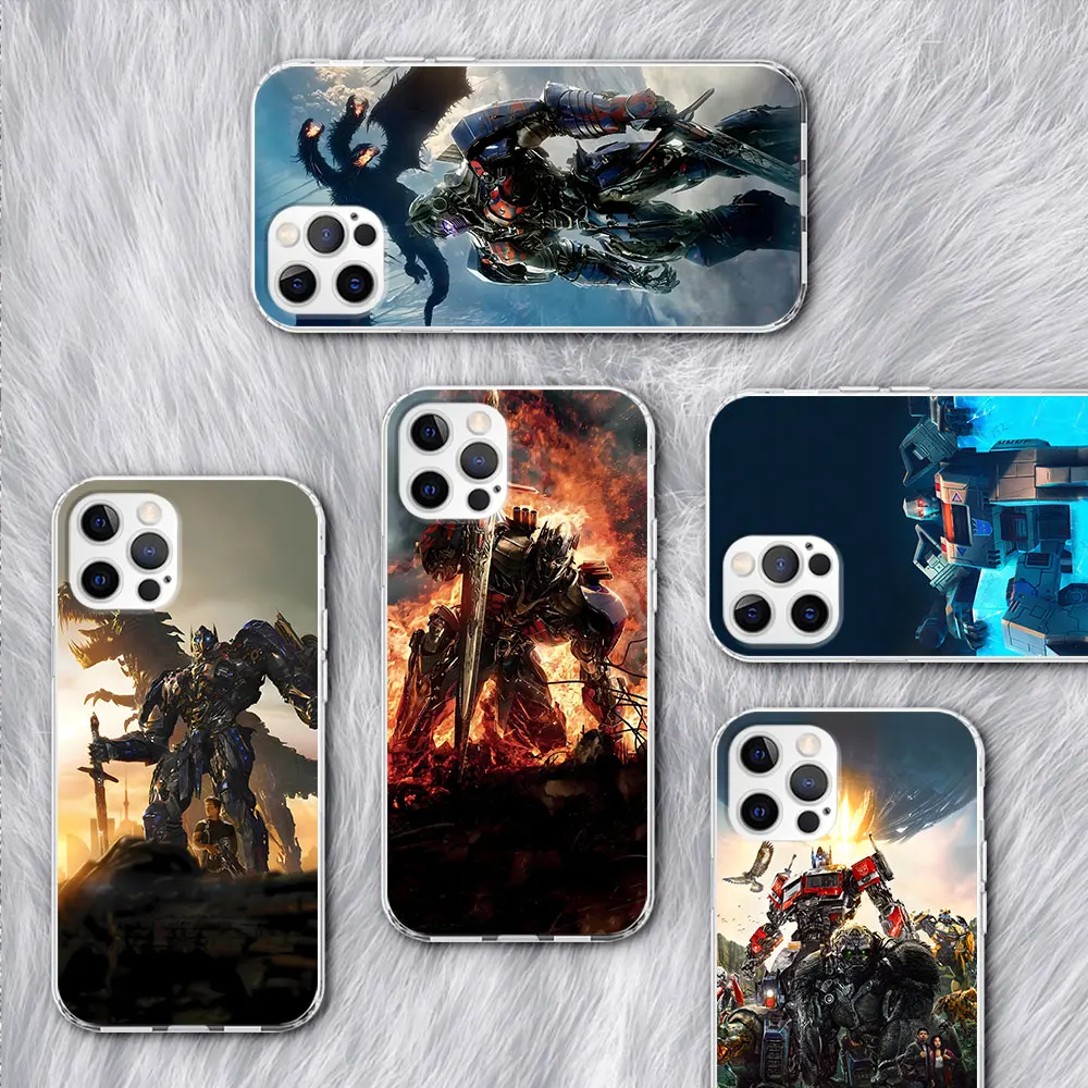 Transformers Autobot Case for Apple iPhone 16 13 11 12 14 Plus 15 Pro 7 8 Plus XR X XS Max Clear Silicone Phone Cover Coque