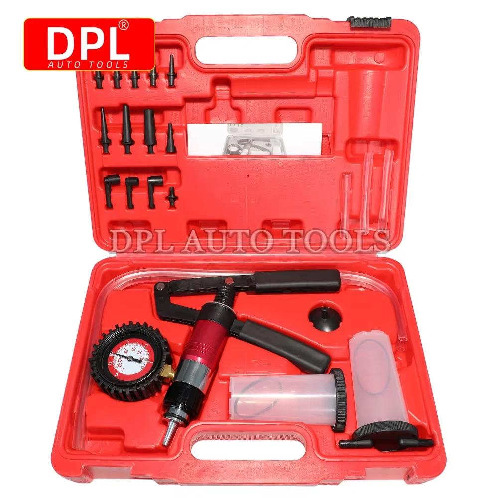 

Набор для проверки давления вакуумного насоса и прокачки тормозной жидкости (ручной)