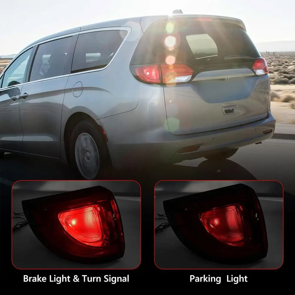 2017-2020 Chrysler Pacifica & Voyager linker halogeen achterlicht, OE-vervanging voor CH2804113 (bestuurderszijde)