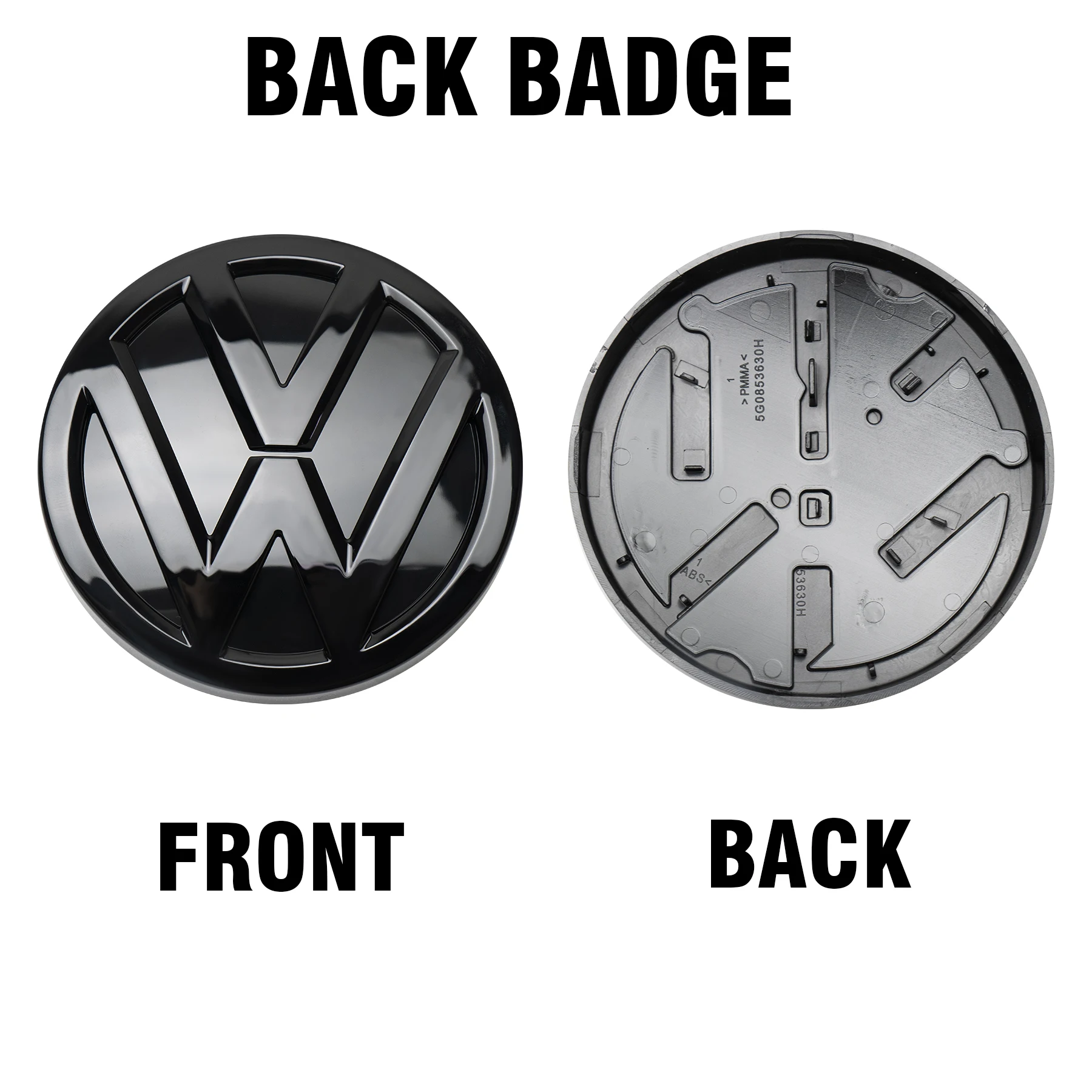 Auto Front Radiateor Badge Rear Trunk Lid Emblem Replacement Decora Accessories For Volkswagen VW Golf 7 MK7 2014 2015 2016 2017