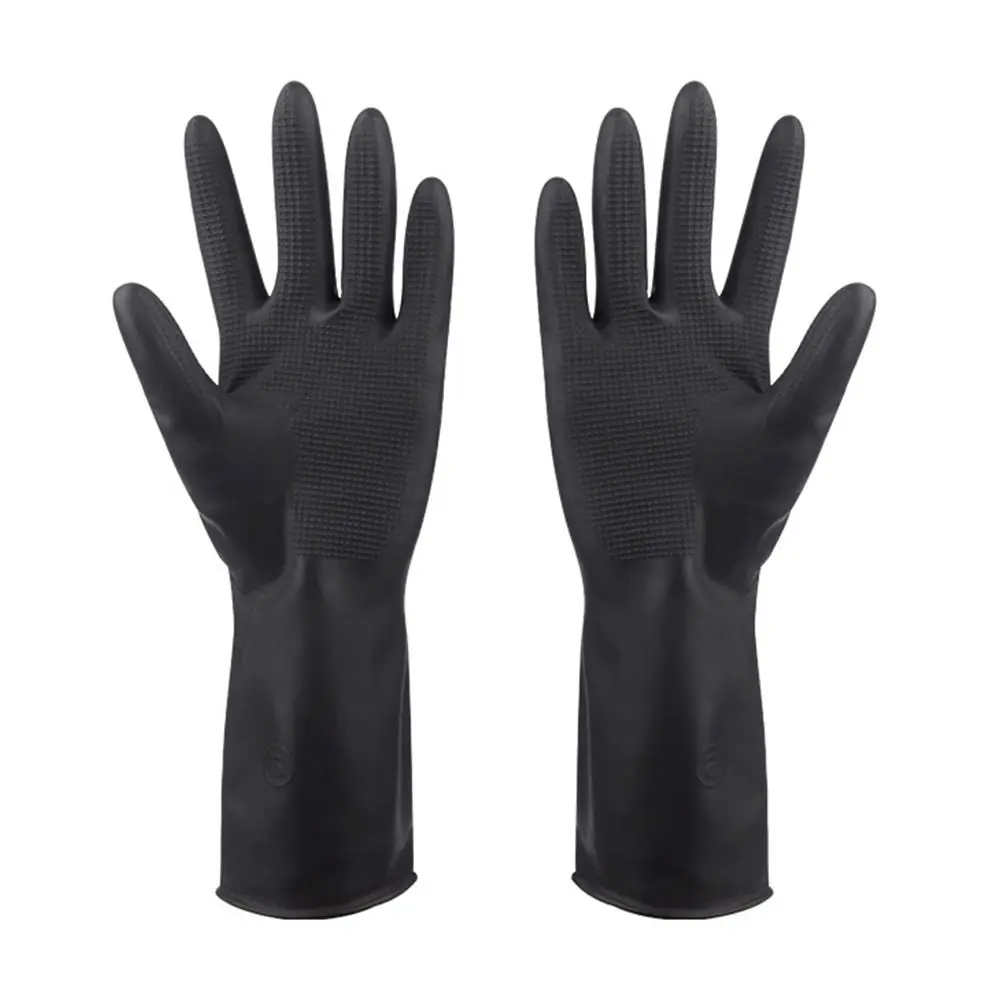 Tool Black Work Gloves Rubber Multi-purpose Latex Gloves Waterproof Long Sleeve Household Gloves Unisex
