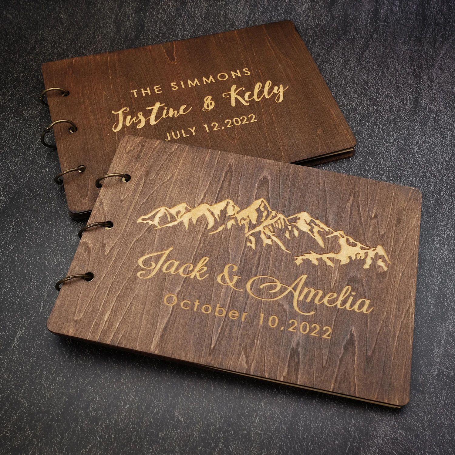 

Personalized Wedding Guest Book Wooden Wedding Guestboook Wishes Book Custom Wedding Photo Album Baptism Bridal Shower Gift