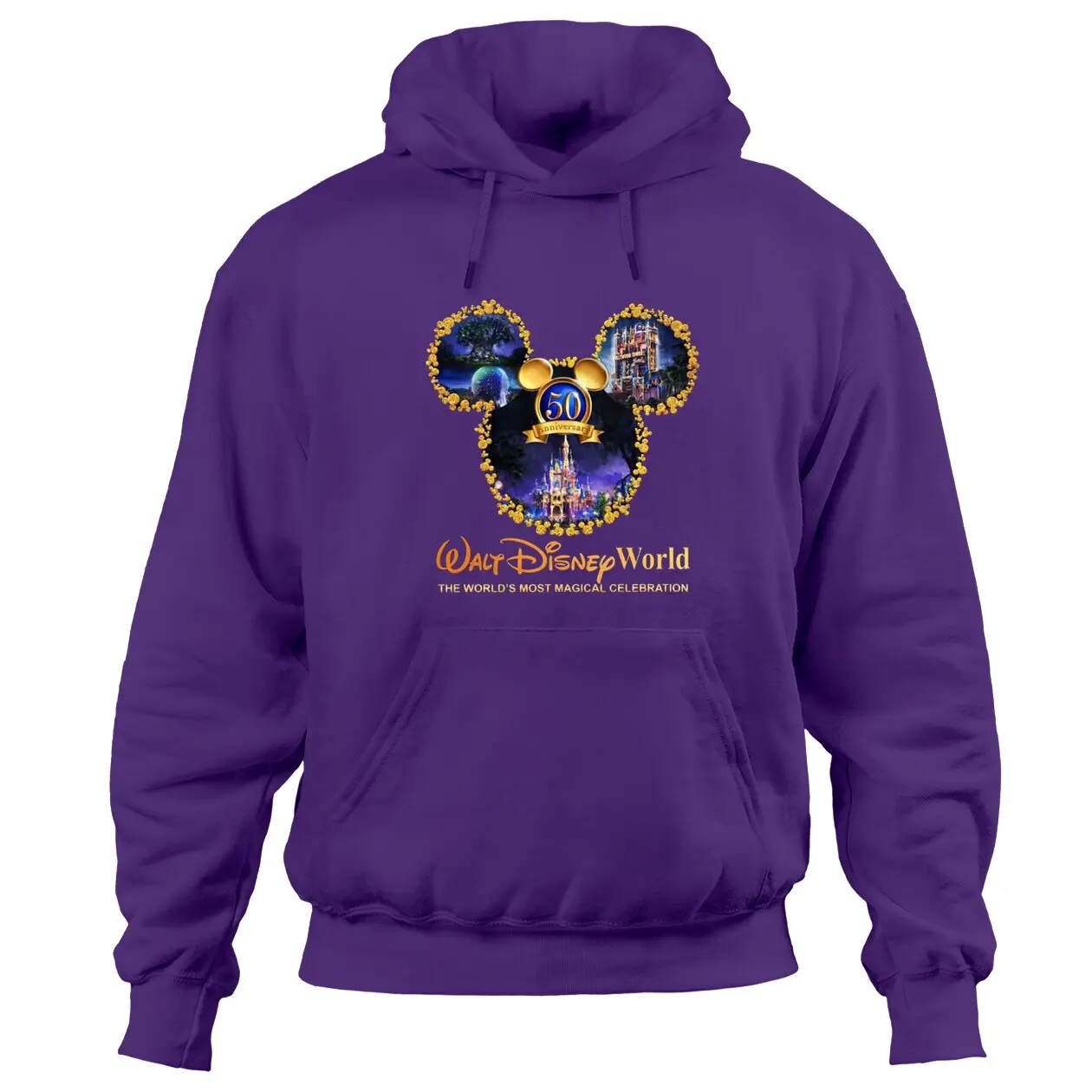 Disney Walt Magic World 50th Anniversary Hoodies, Disneyworld Matching Family Hoodies