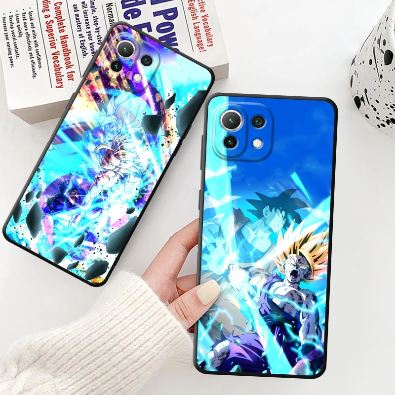 

Чехол Dragon Ball Lightning Goku для Xiaomi Mi 10T 11T 12T Pro 12X 13 14 15 Pro 11 12 13 Lite, черный мягкий чехол для телефона