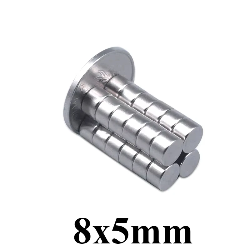 8x5mm Powerful Magnet 8mmx5mm For Home Refrigerators, Offices DIY 8*5mm Small Round Magnet 8x5 mm