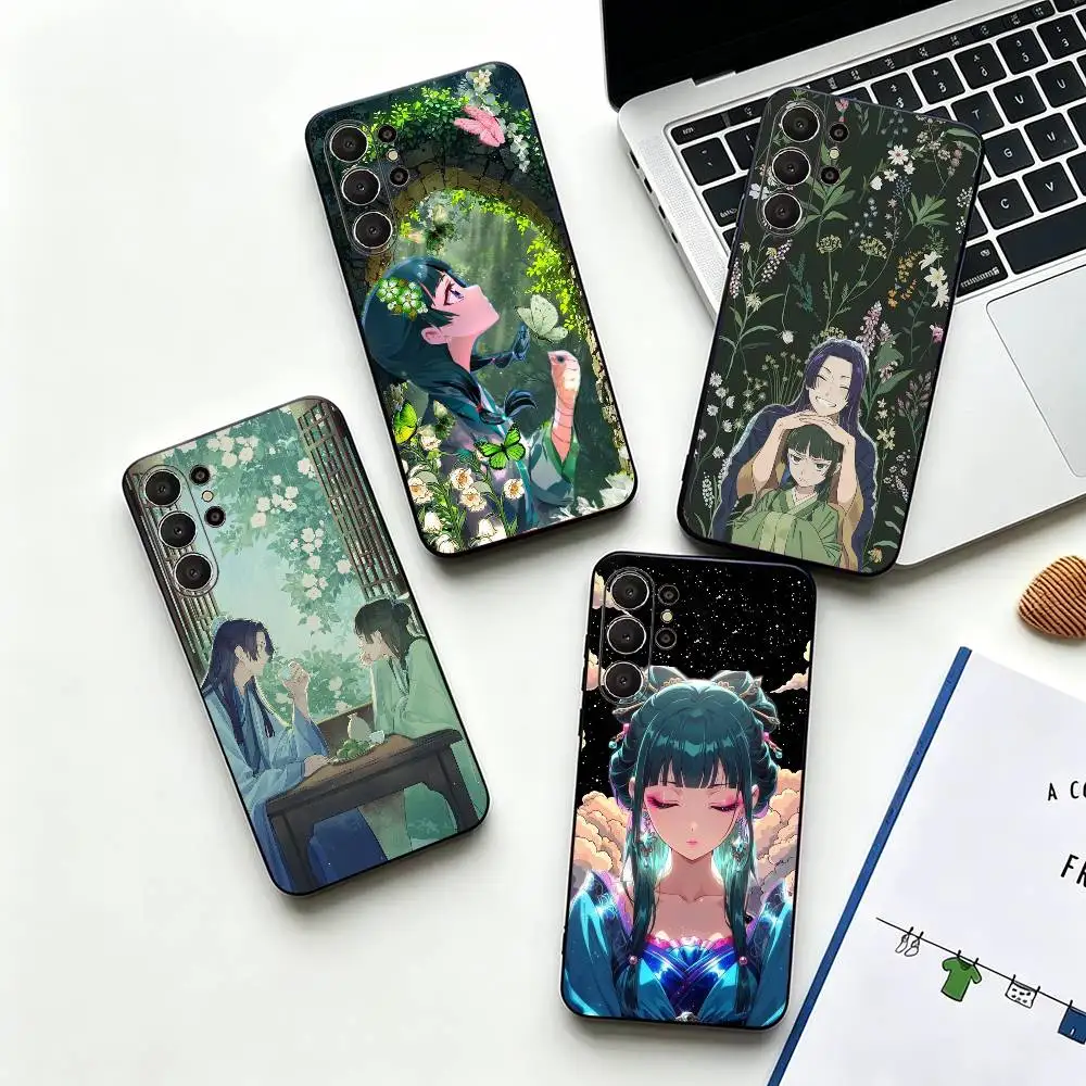 Cute Anime Apothecary Diaries -s Soft Silicone Case for Samsung S26, S24, S21, S22, S23, S30, Ultra,  Plus, FE, Lite-Black