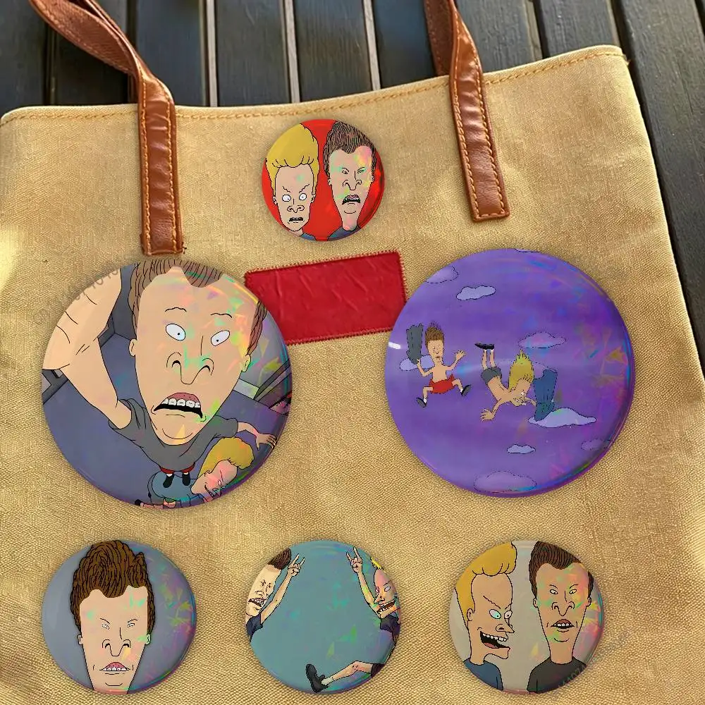 B-Beavis and Butt H-Head Badge Pins For Friend, Backpack, Clothing, Collectible Accessories, Jewelry Gift