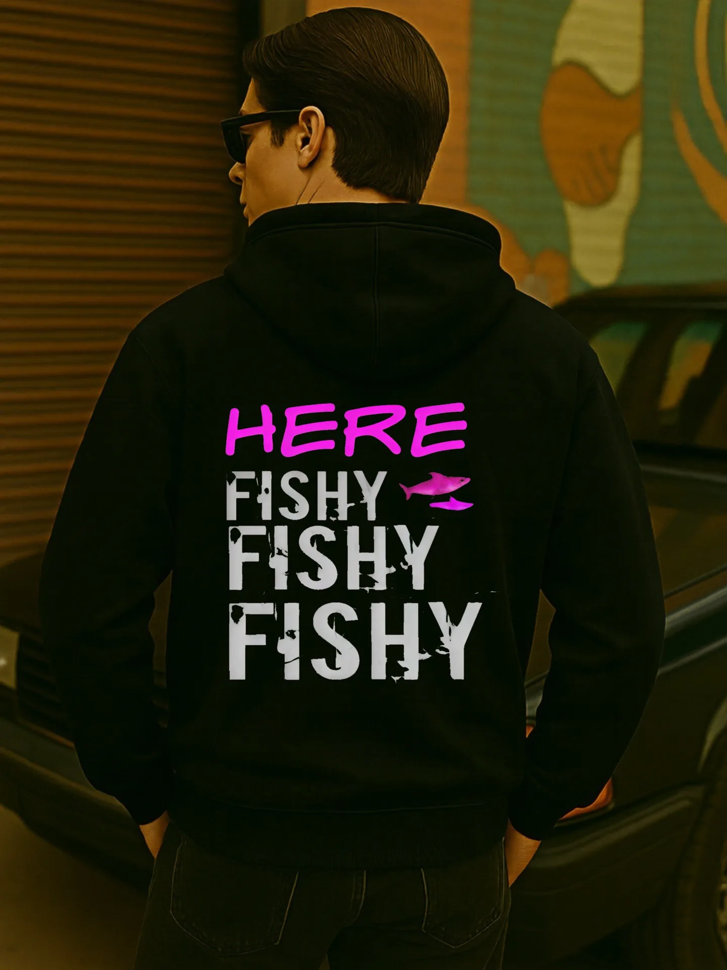 هوديي برسومات جرافيك للرجال، بلوفر بغطاء للرأس مطبوع عليه رسوم كرتونية للرجال، نمط كاجوال لملابس الشارع، قماش ناعم، للارتداء اليومي