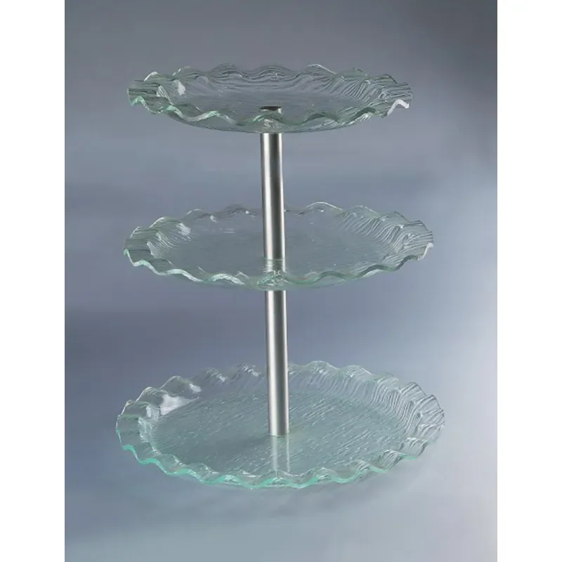 3 Tier Acrylic Fruit Plate Round Dessert Stand Japanese Style Snack Tray for Party Buffet Tableware Kitchen Storage Organizer