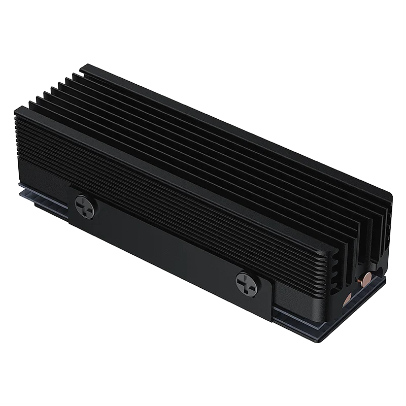 COOLLEO CL-V3 2280 M.2 SSD Heat Sink All Aluminum Double Pure Copper Heat Pipe Solid State Drive Cooler
