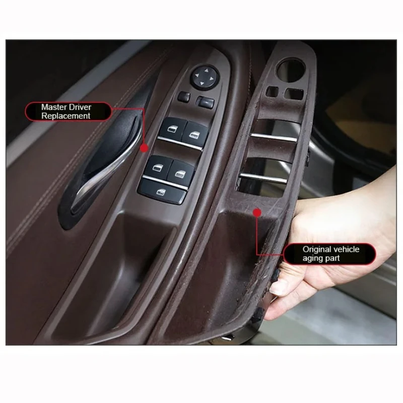 F10 F11 Innenraum Vordertür Armlehnenverkleidung Zuggriff-Set Ersatz für BMW 5er Serie F10 F11 520i 523i 525i 528i 535i – Detail 11