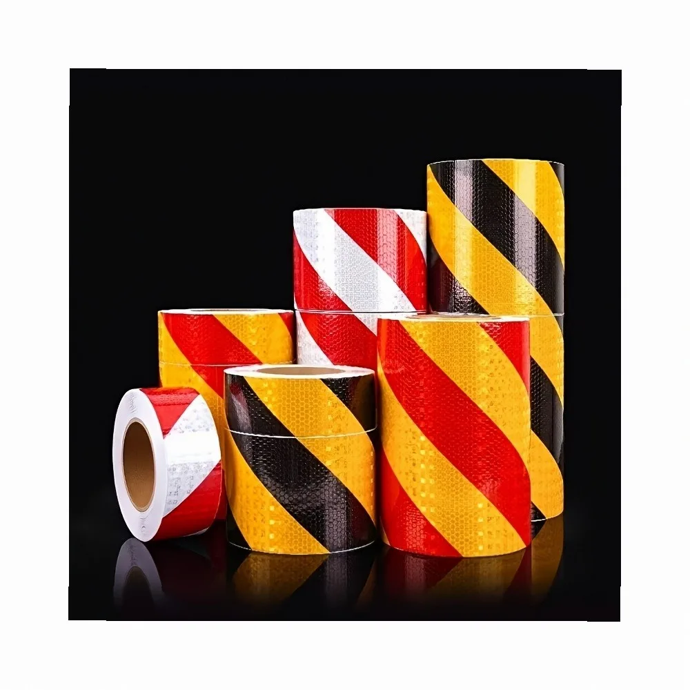 Glowing Crystal Lattice Reflective Film Ultra-Bright Retro-Reflective Tape for Night Safety Warning, Waterproof Car